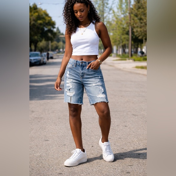 American Eagle Outfitters Pants - American Eagle Outfitters Light Blue Jean Shorts